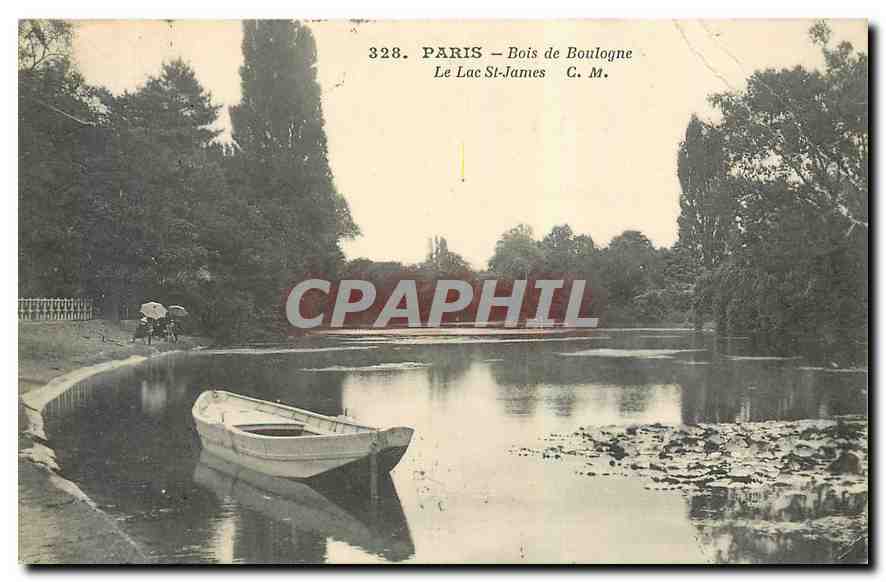 CPA Paris Bois de Boulogne Le Lac St James 