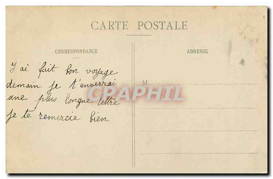 CPA Paris Notre Dame L'Abside  — Verso