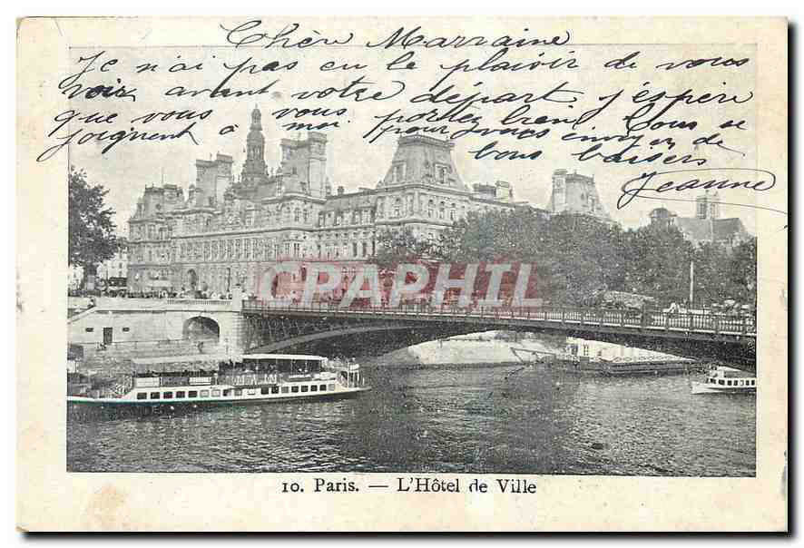 CPA Paris L'Hotel de Ville 