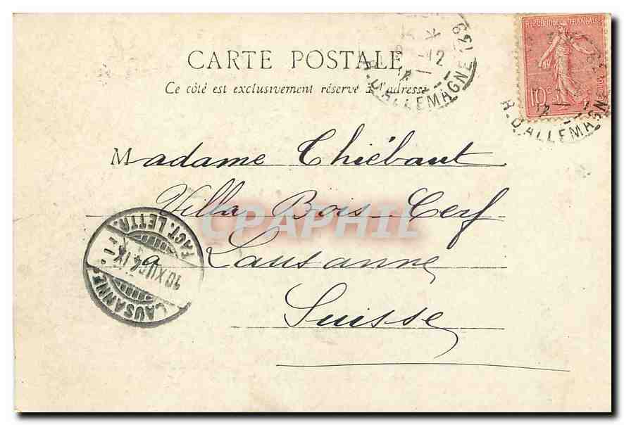 CPA Paris L'Hotel de Ville  — Rückseite