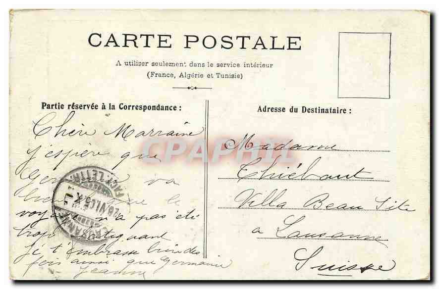 CPA Paris La Place de la Bastille  — Rückseite