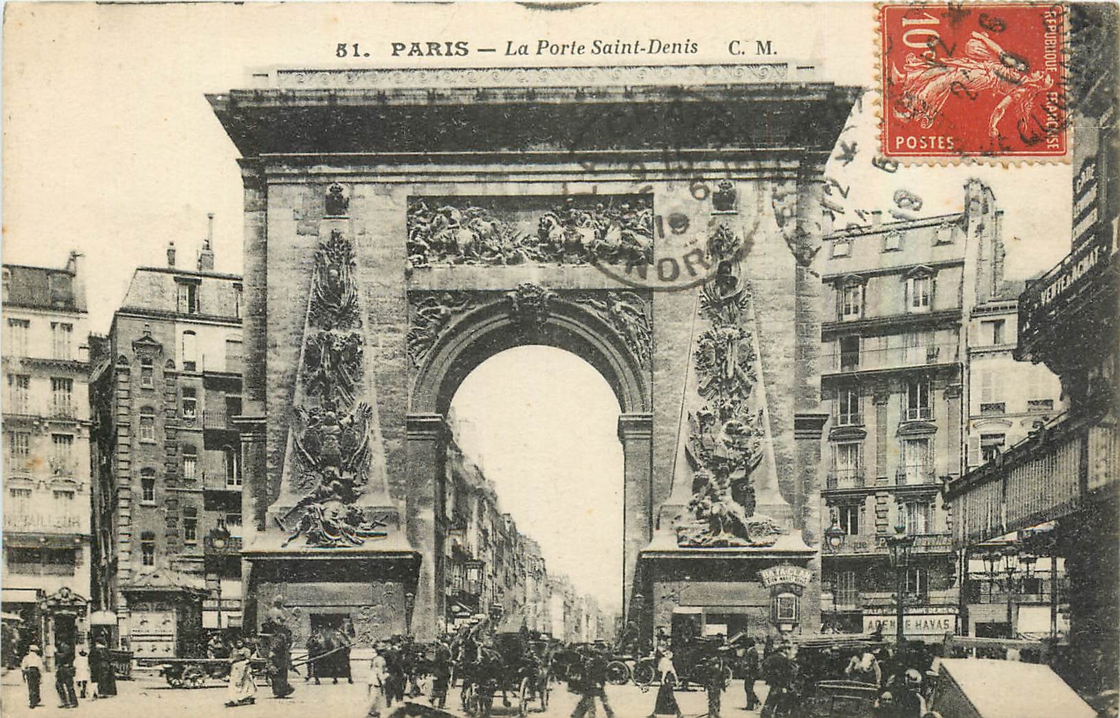 CPA Paris La Porte Saint Denis 
