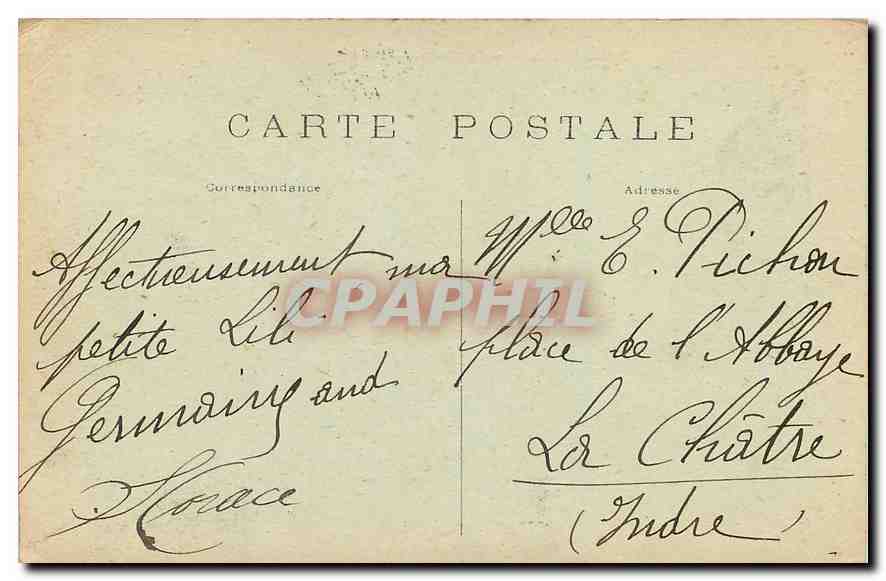 CPA Paris La Porte Saint Denis  — Rückseite