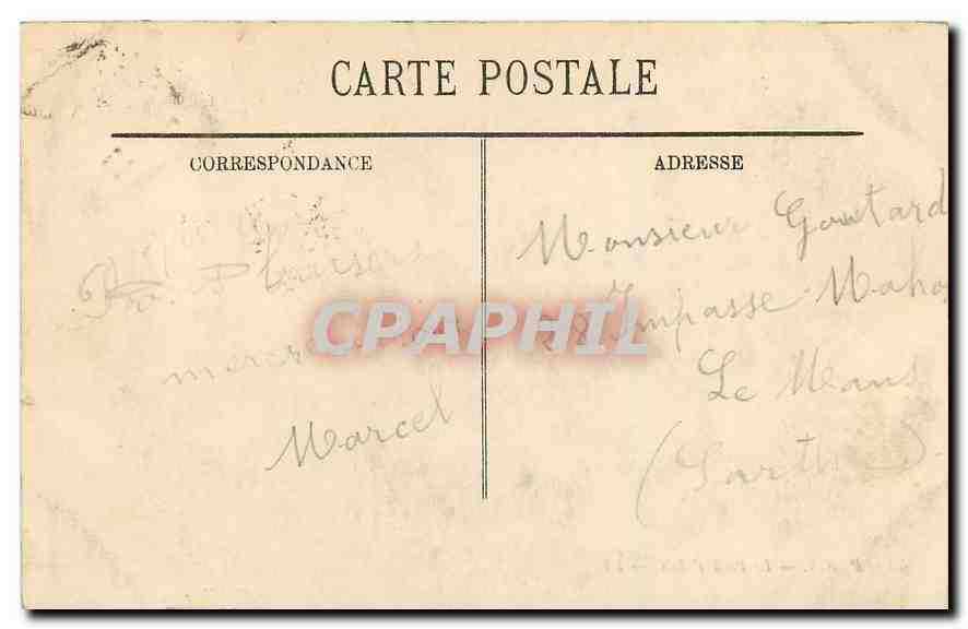 CPA Paris Le Petit Palais  — Verso