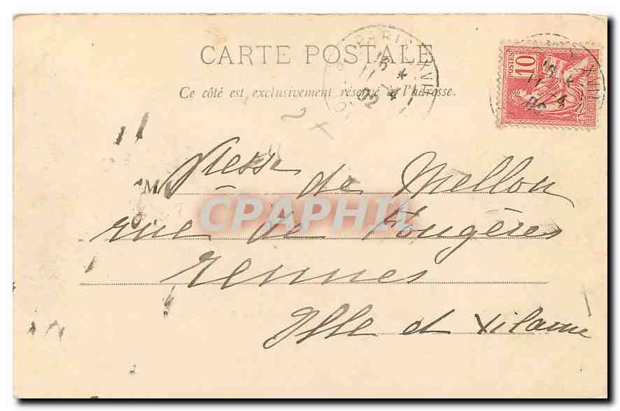 CPA Paris La Fontaine de Carpeaux  — Rückseite