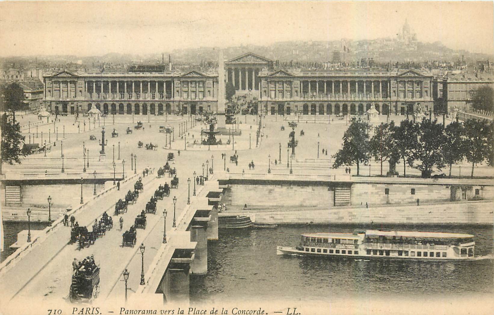 CPA Paris Panorama vers la Place de la Concorde 