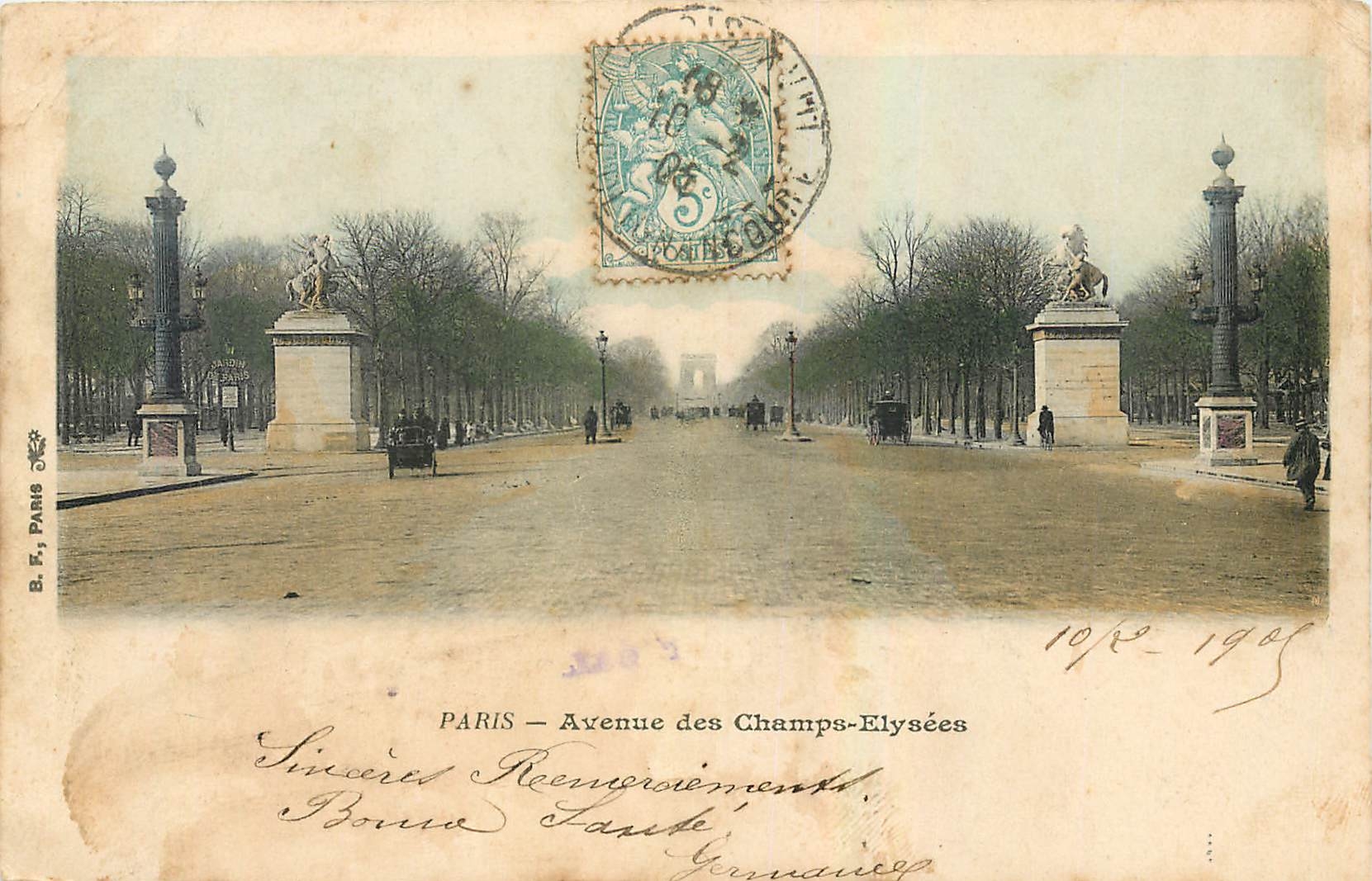 CPA Paris Avenue des Champs Elysees 