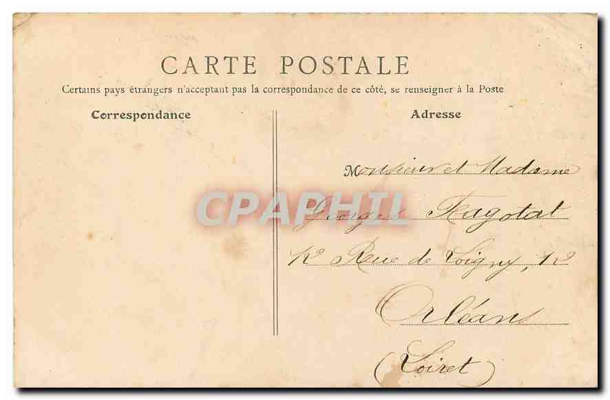 CPA Paris Avenue des Champs Elysees  — Rückseite