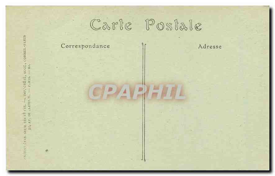 CPA Paris Notre Dame Abside  — Verso