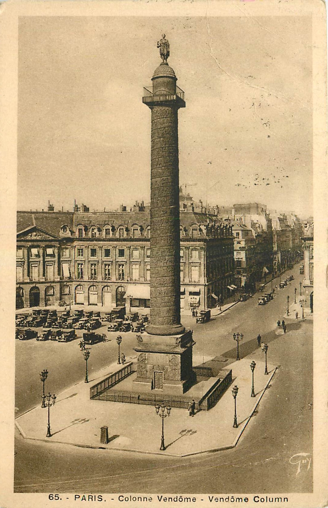 CPA Paris Colonne Vendome 