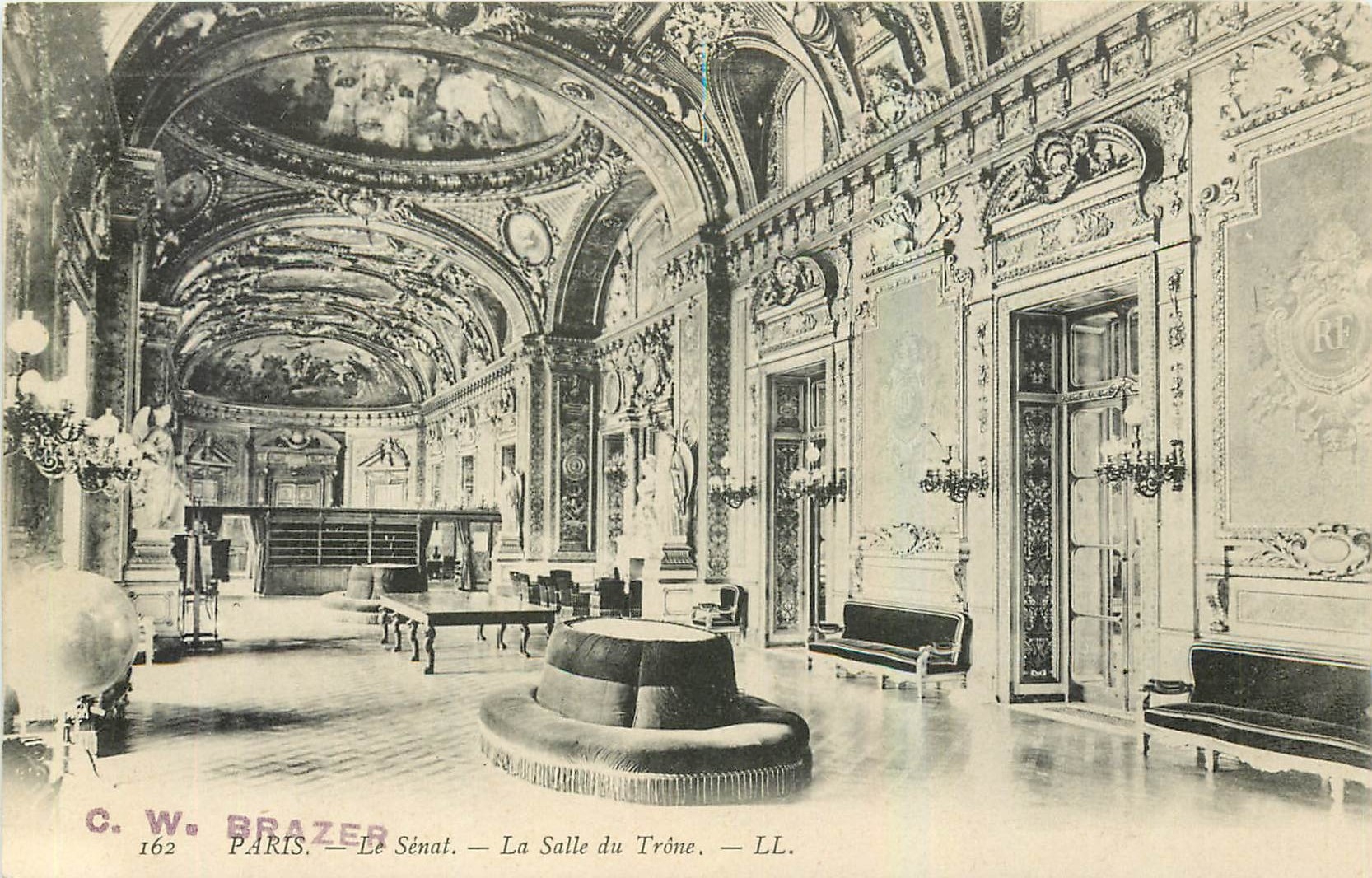 CPA Paris Le Senat La Salle du Trone 
