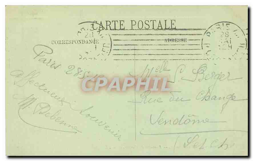 CPA Paris Le Luxembourg Fontaine de Carpeaux  — Rückseite