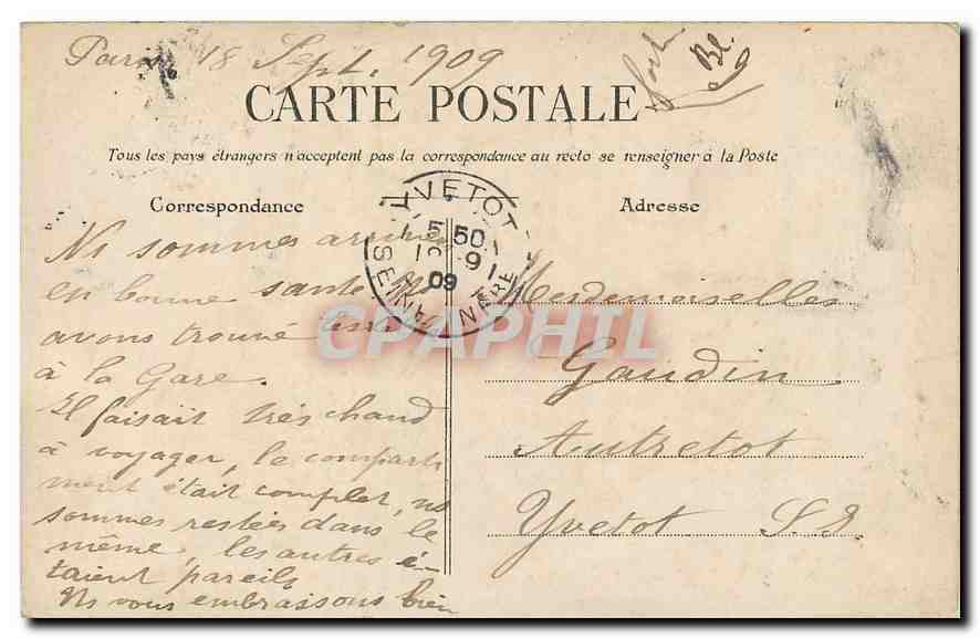 CPA Paris Henri IV au Pont Neuf  — Rückseite