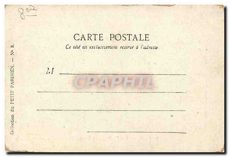 CPA Paris La Place de la Concorde  — Verso