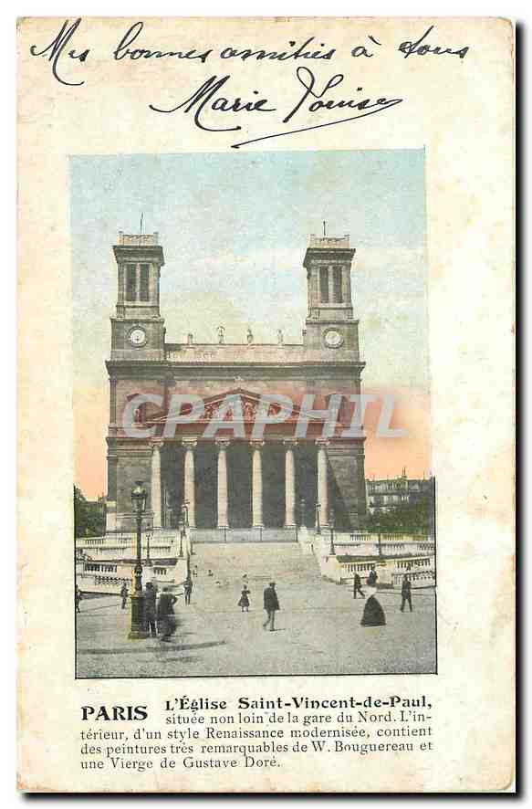 CPA Paris l'Eglise Saint Vincent de Paul 