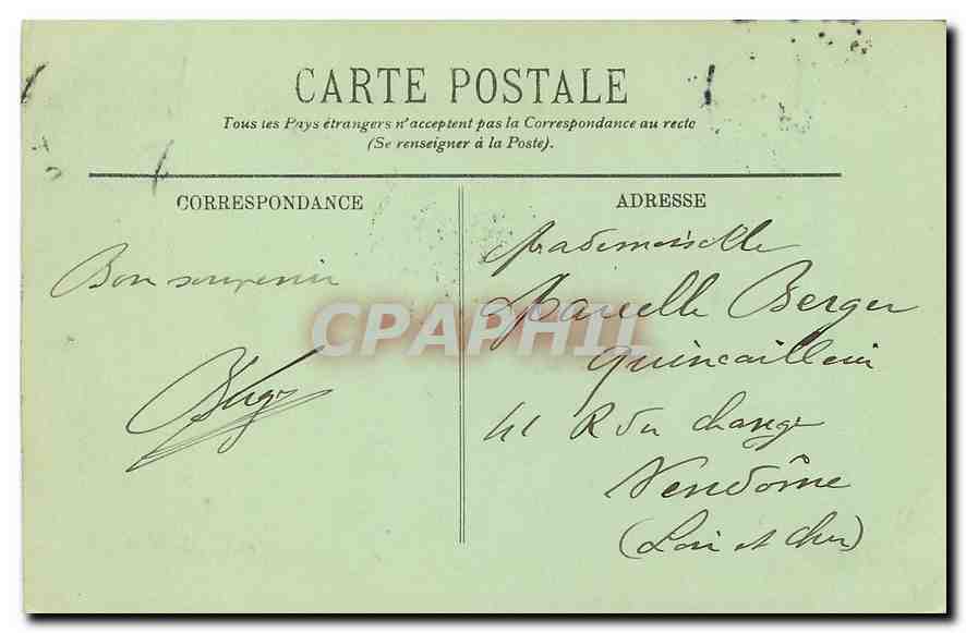 CPA Paris Notre Dame et le Pont  — Verso