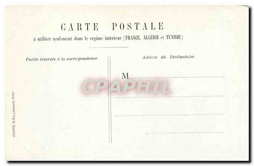 CPA Paris Palais du Luxembourg  — Verso