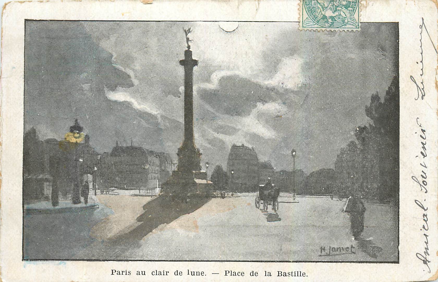 CPA Paris Place de la Bastille 