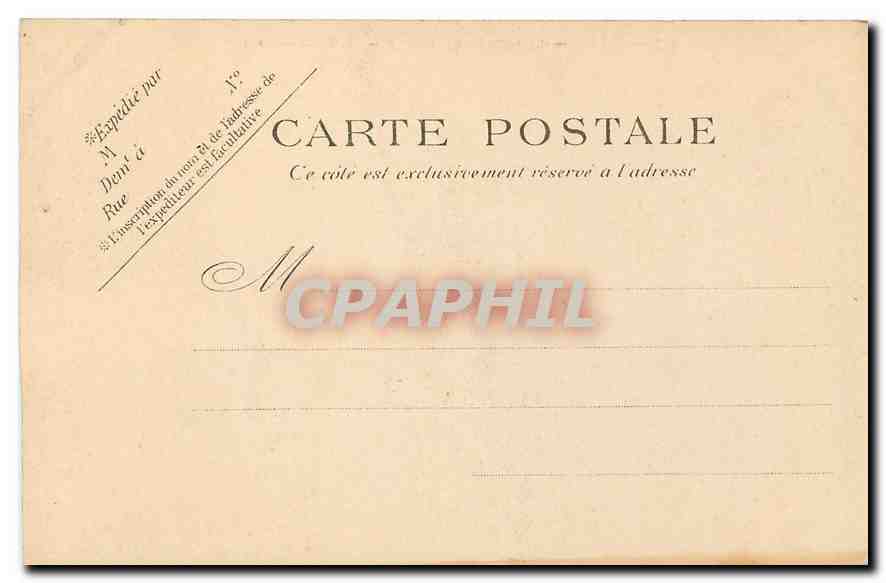 CPA Paris Le square du Temple  — Rückseite