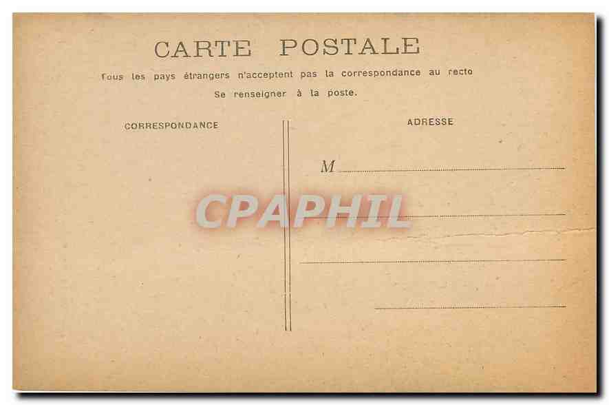 CPA Ministere de la Guerre  — Verso