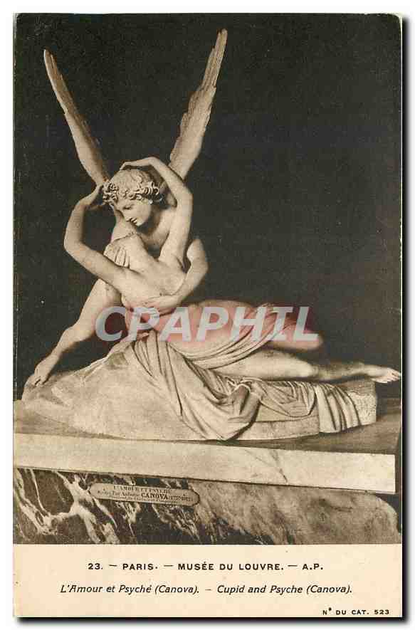 CPA Paris Musee de Louvre l'Amour et Psyche Canova 