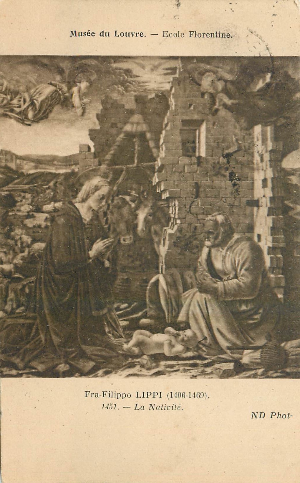 CPA Musee du Louvre Ecole Florentine Fra Filippo Lippi 