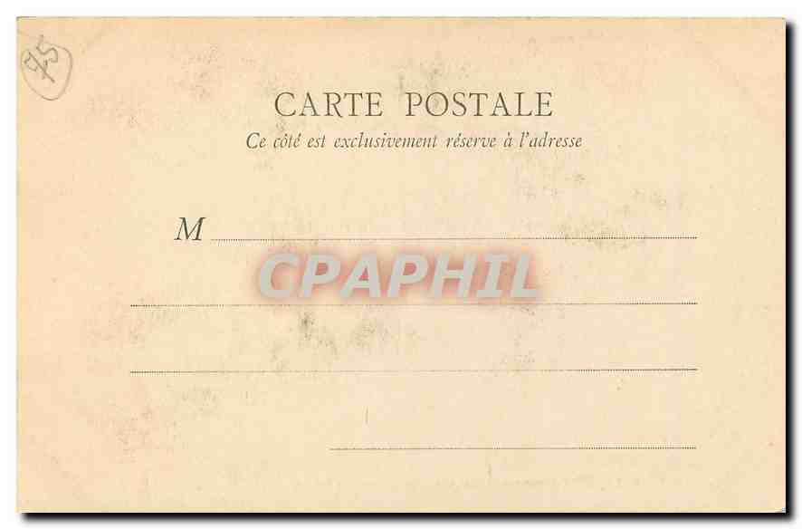 CPA N Lancret l'Automne Musee de Louvre  — Rückseite