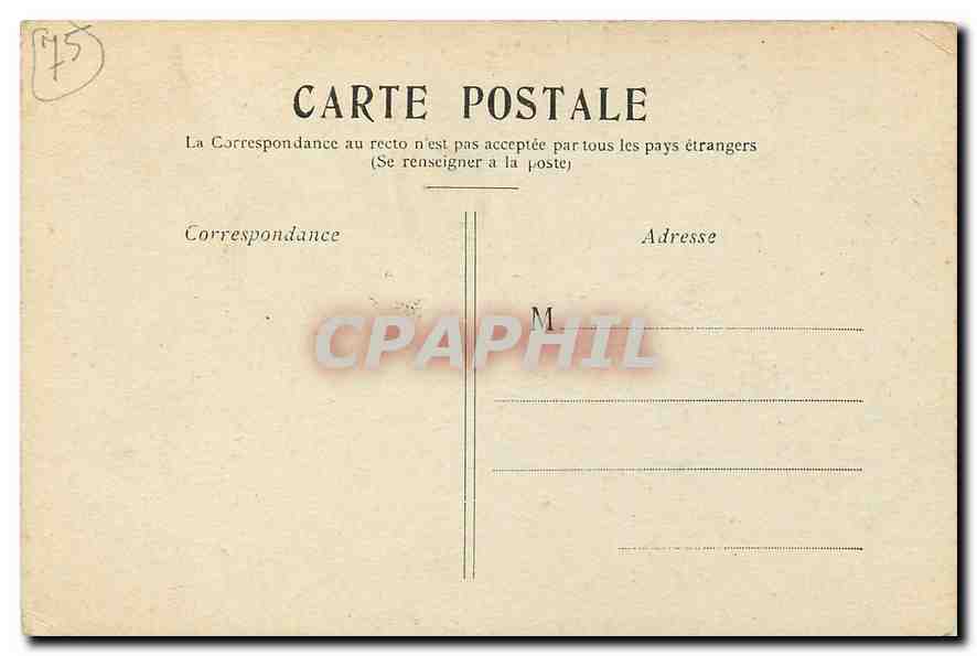 CPA Paris Le Tombeau de Napoleon aux Invalides  — Rückseite