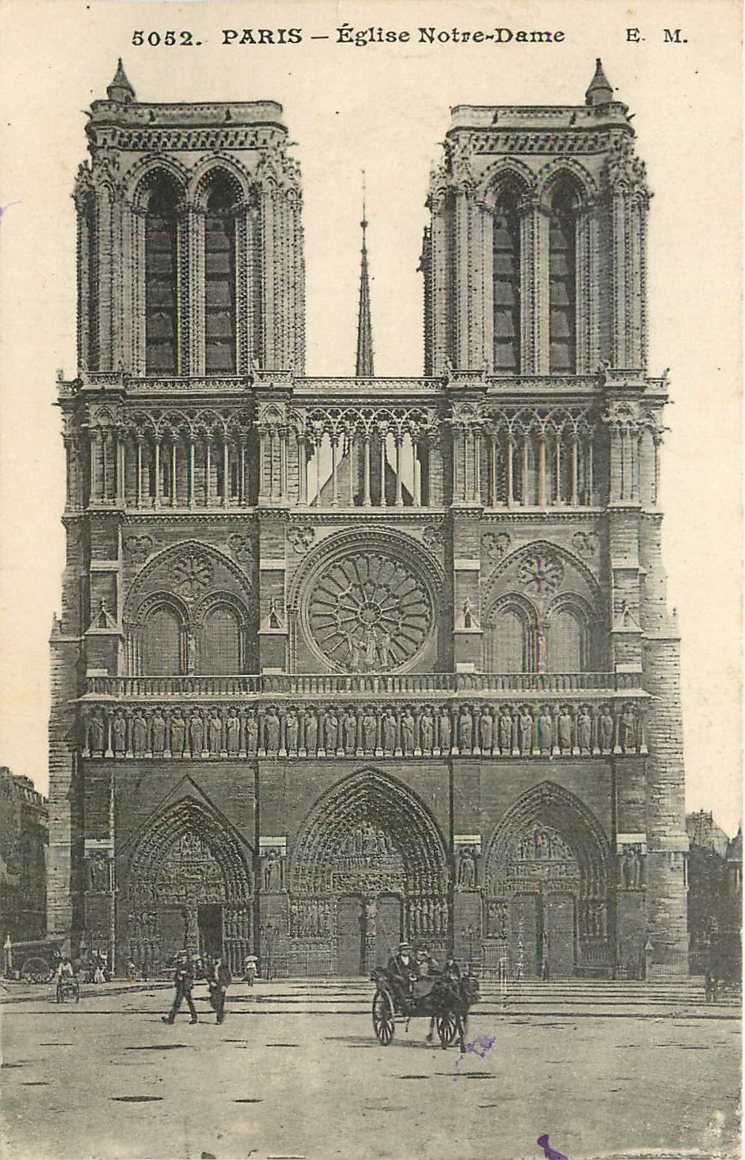CPA Paris Eglise Notre Dame 