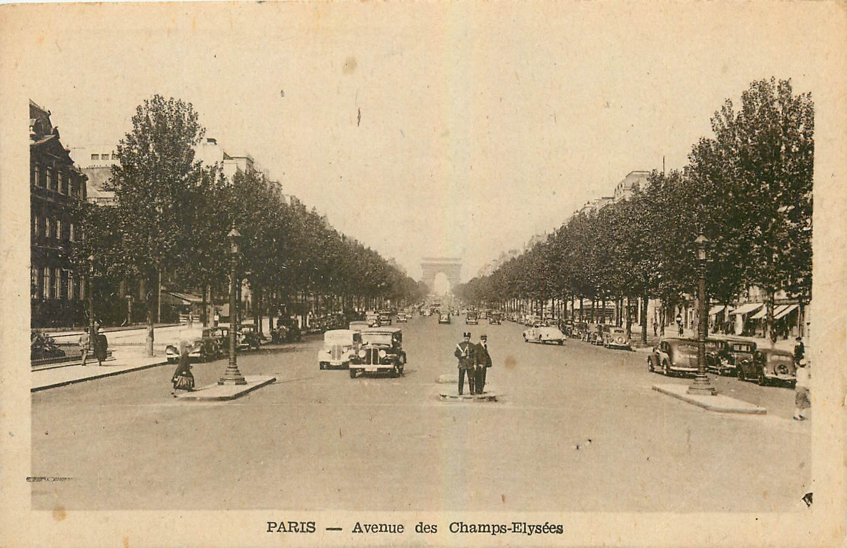 CPA Paris Avenue des Champs Elysees 