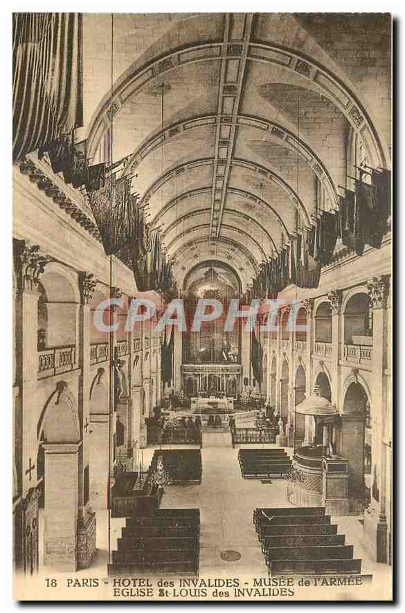 CPA Paris Hotel des Invalides Musee de l'Armee Eglise St Louis des Invalides 
