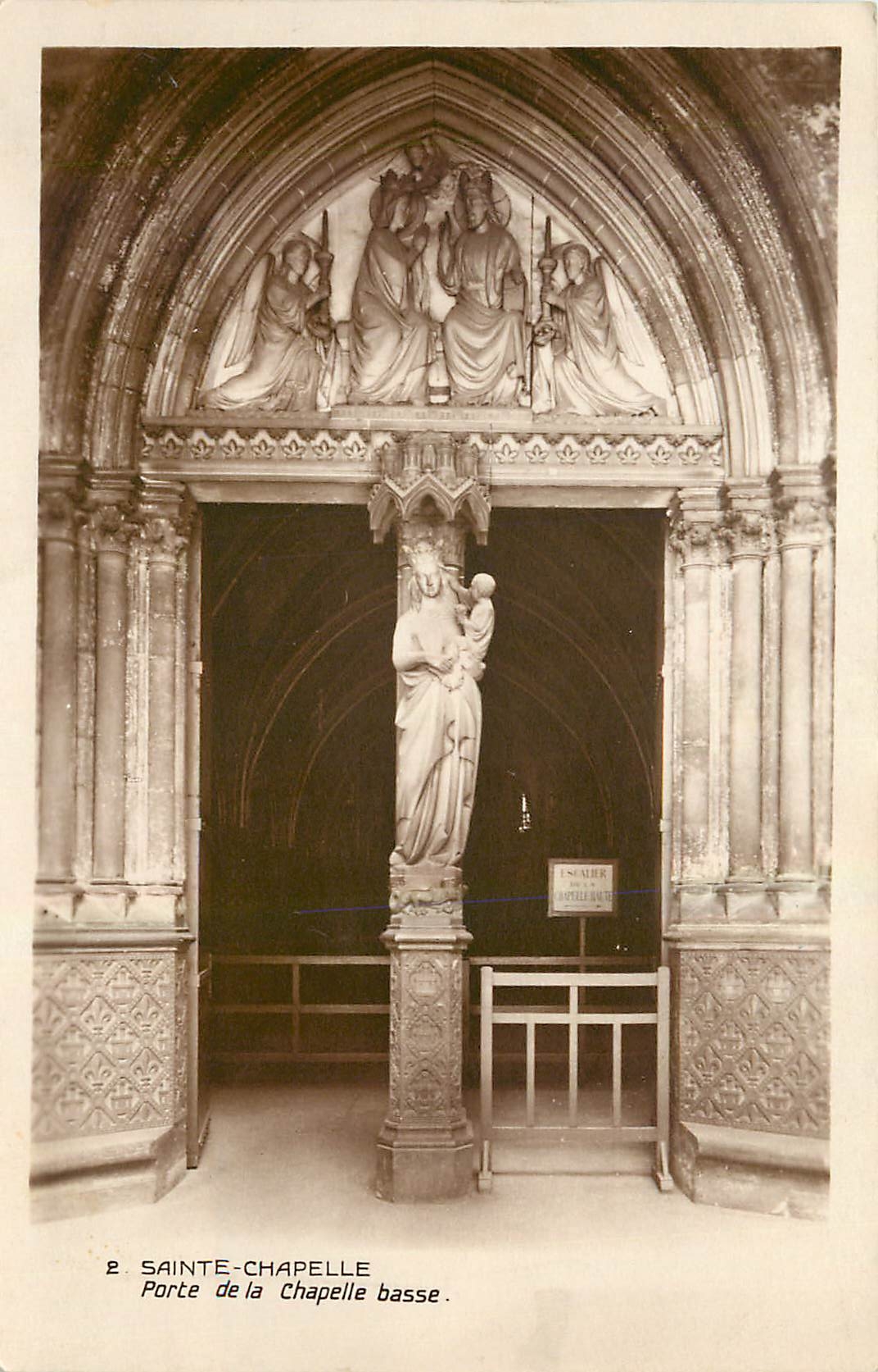 CPA Sainte Chapelle Porte de la Chapelle basse 