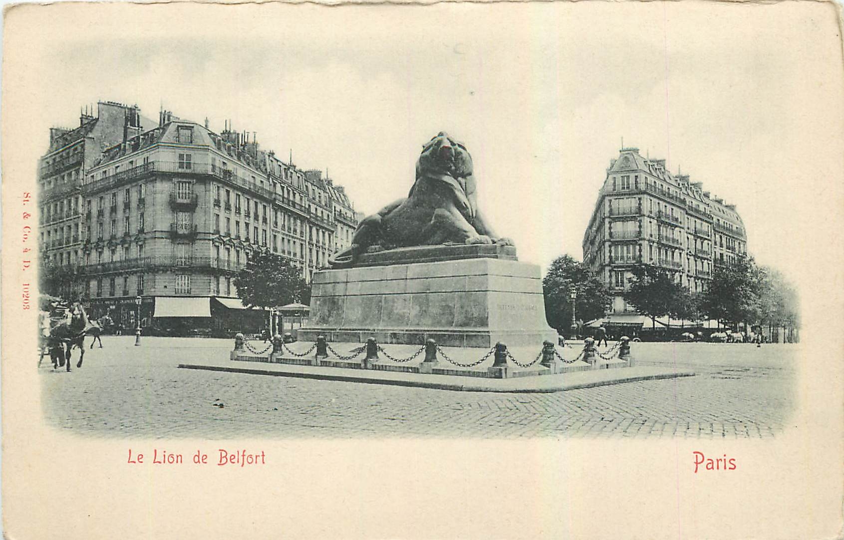 CPA Paris Le Lion de Belfort 