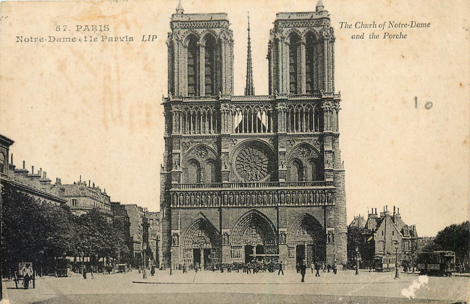 CPA Paris Notre Dame le Parvis 
