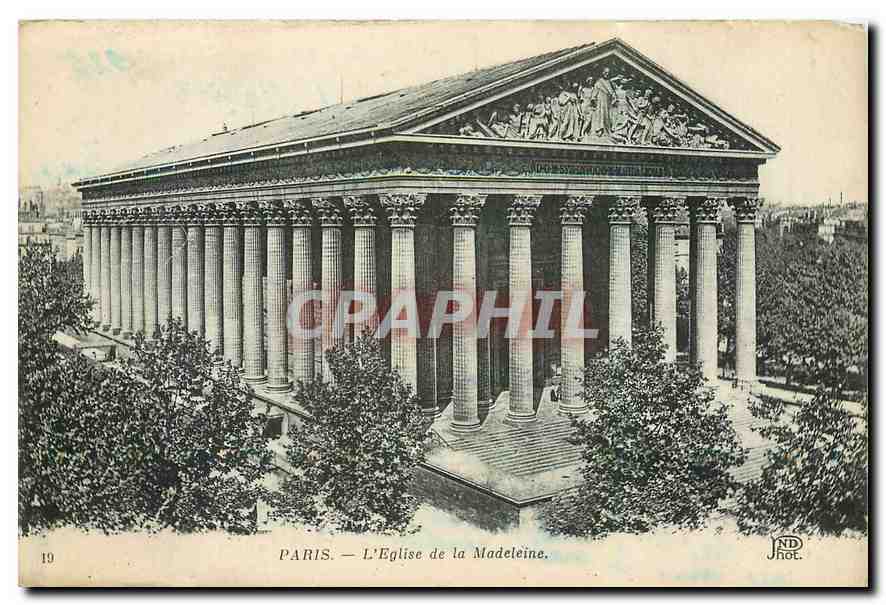 CPA Paris L'Eglise de la Madeleine 