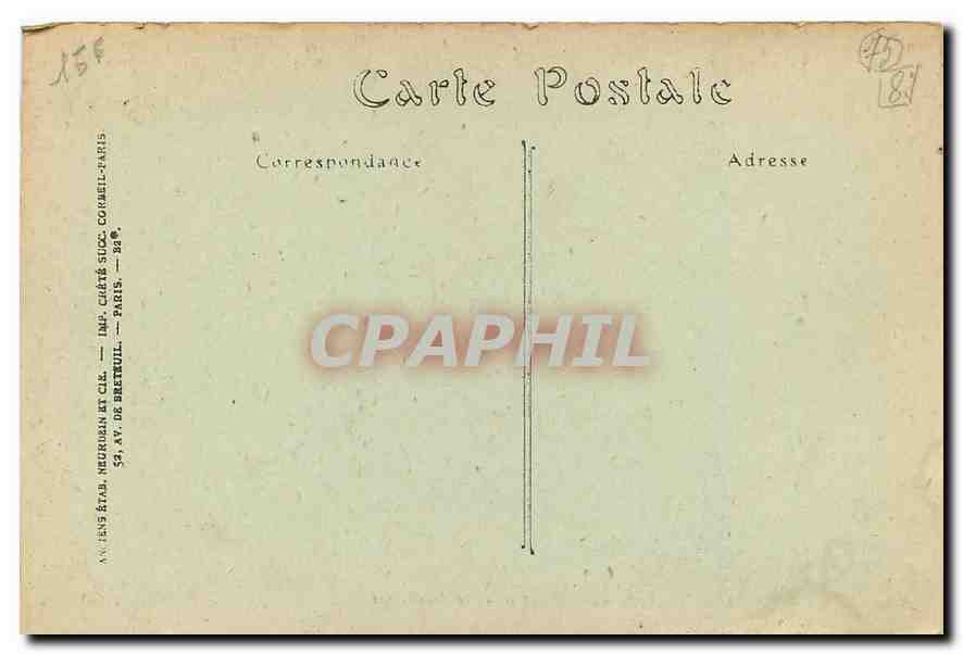 CPA Paris L'Eglise de la Madeleine  — Verso