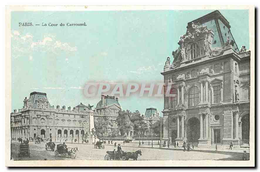 CPA Paris La Cour du Carrousel 