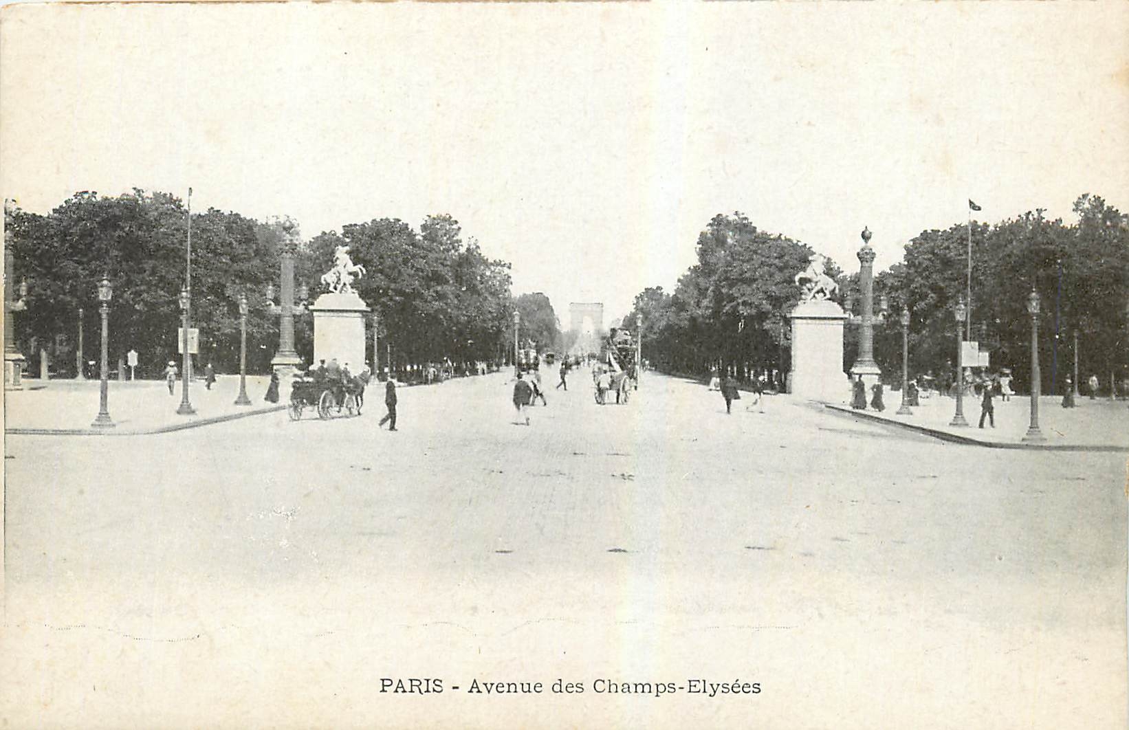 CPA Paris Avenue des Champs Elysees 