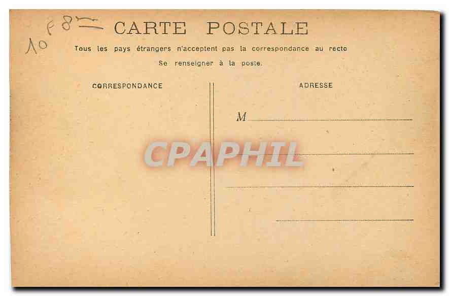 CPA Paris Avenue des Champs Elysees  — Rückseite