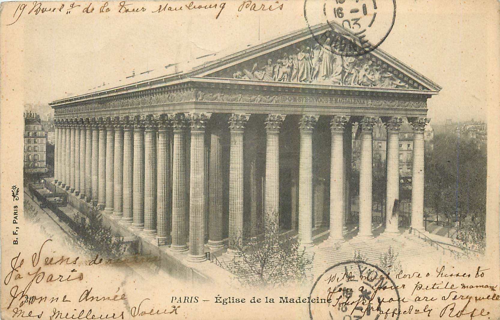 CPA Paris Eglise de la Madeleine 