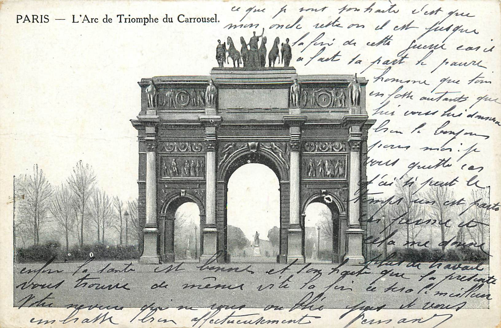 CPA Paris L'Arc de Triomphe du Carrousel 