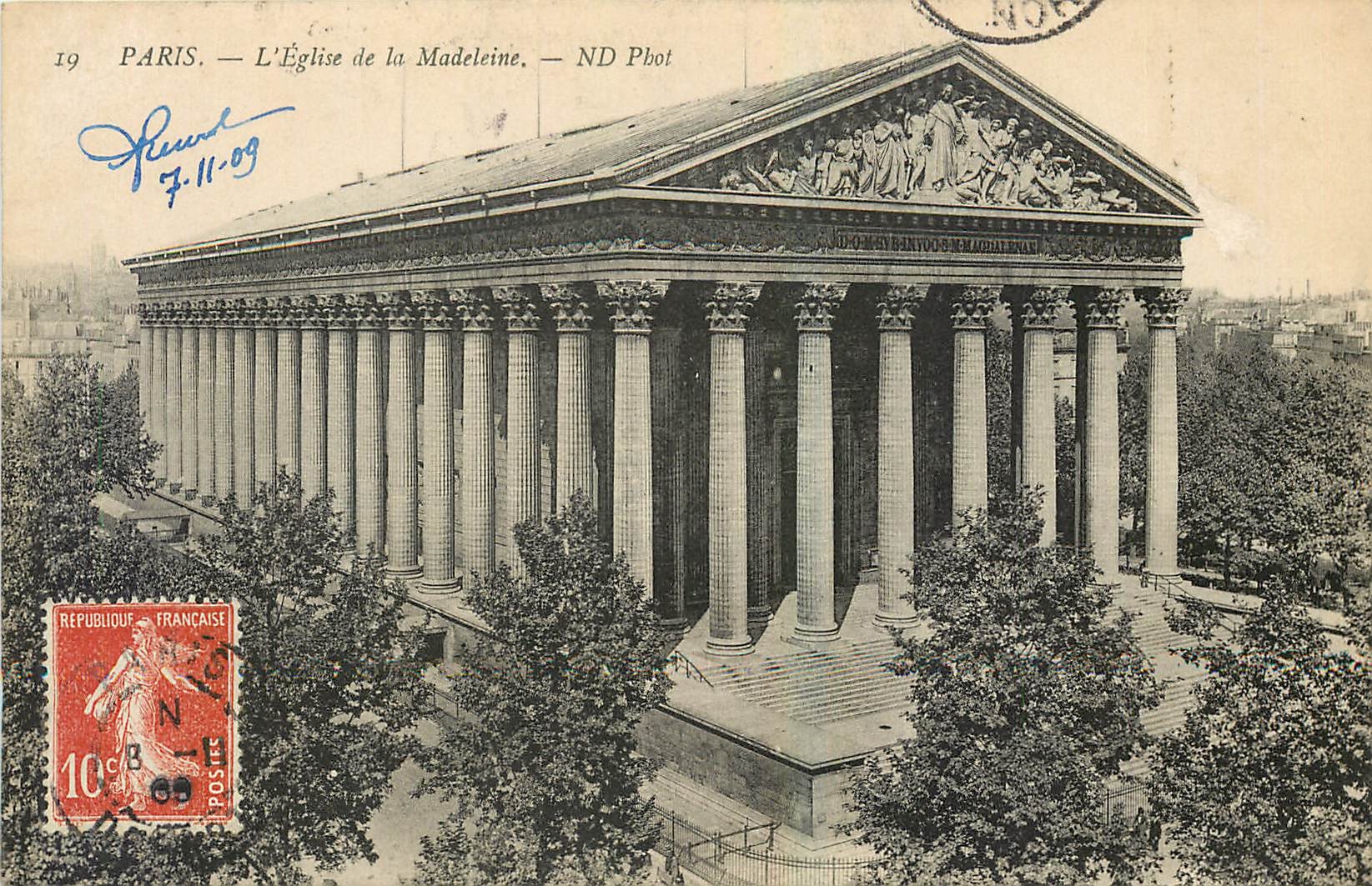 CPA Paris l'Eglise de la Madeleine 