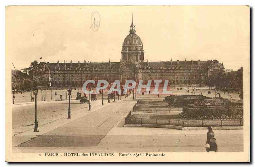 CPA Paris Hotel des invalides Entree cote l'Esplanade 