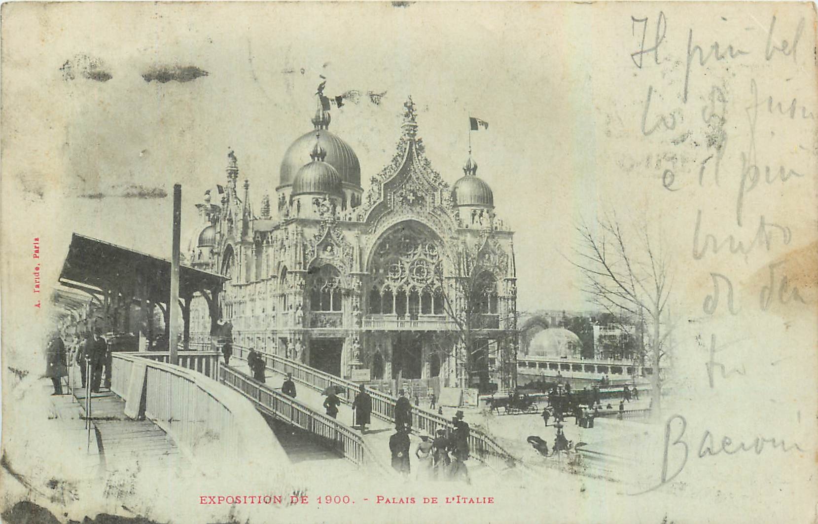CPA Palais de l'Italie Exposition de 1900 Paris