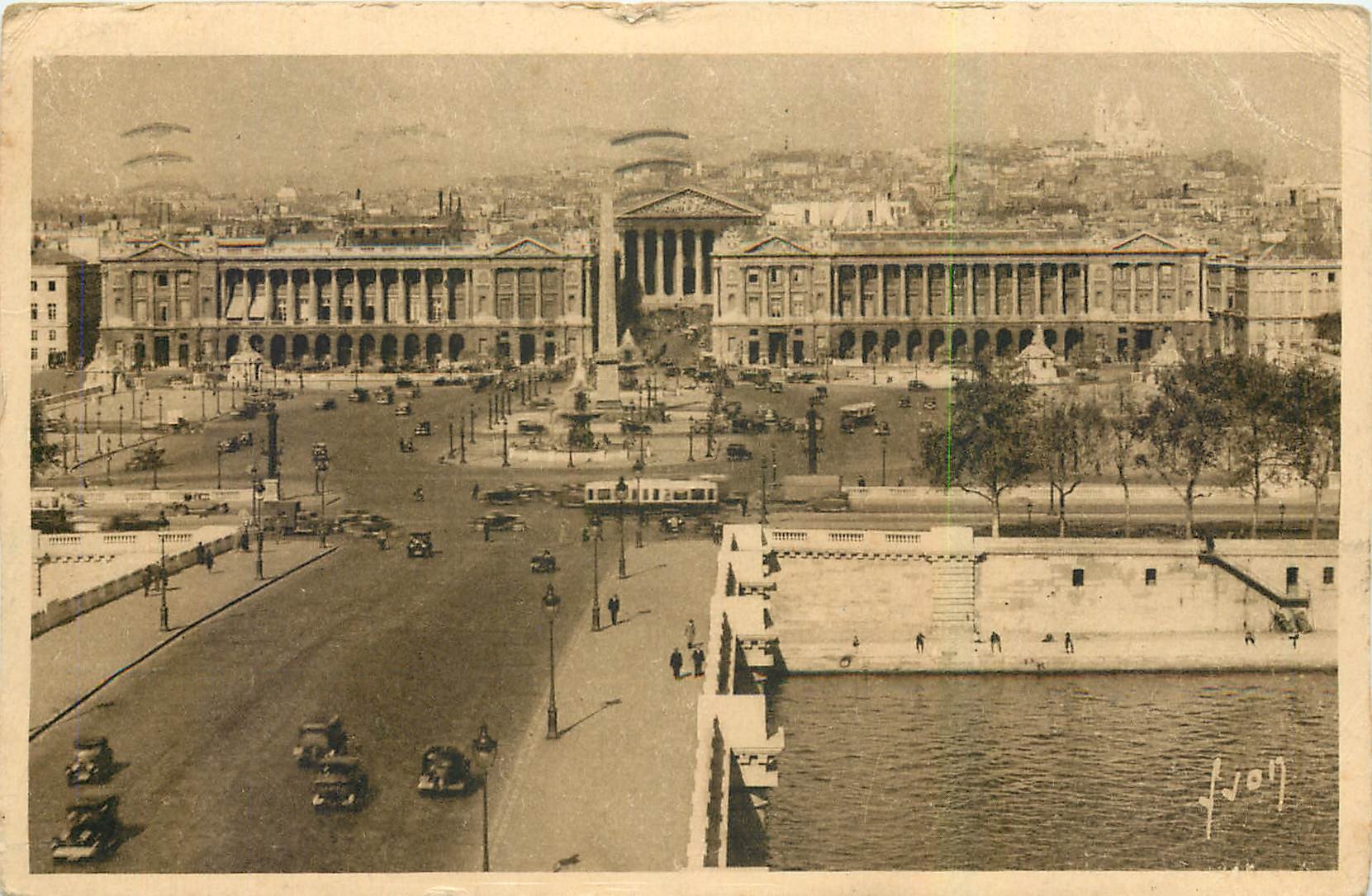 CPA Paris Vue generale de la Place de la Concorde 