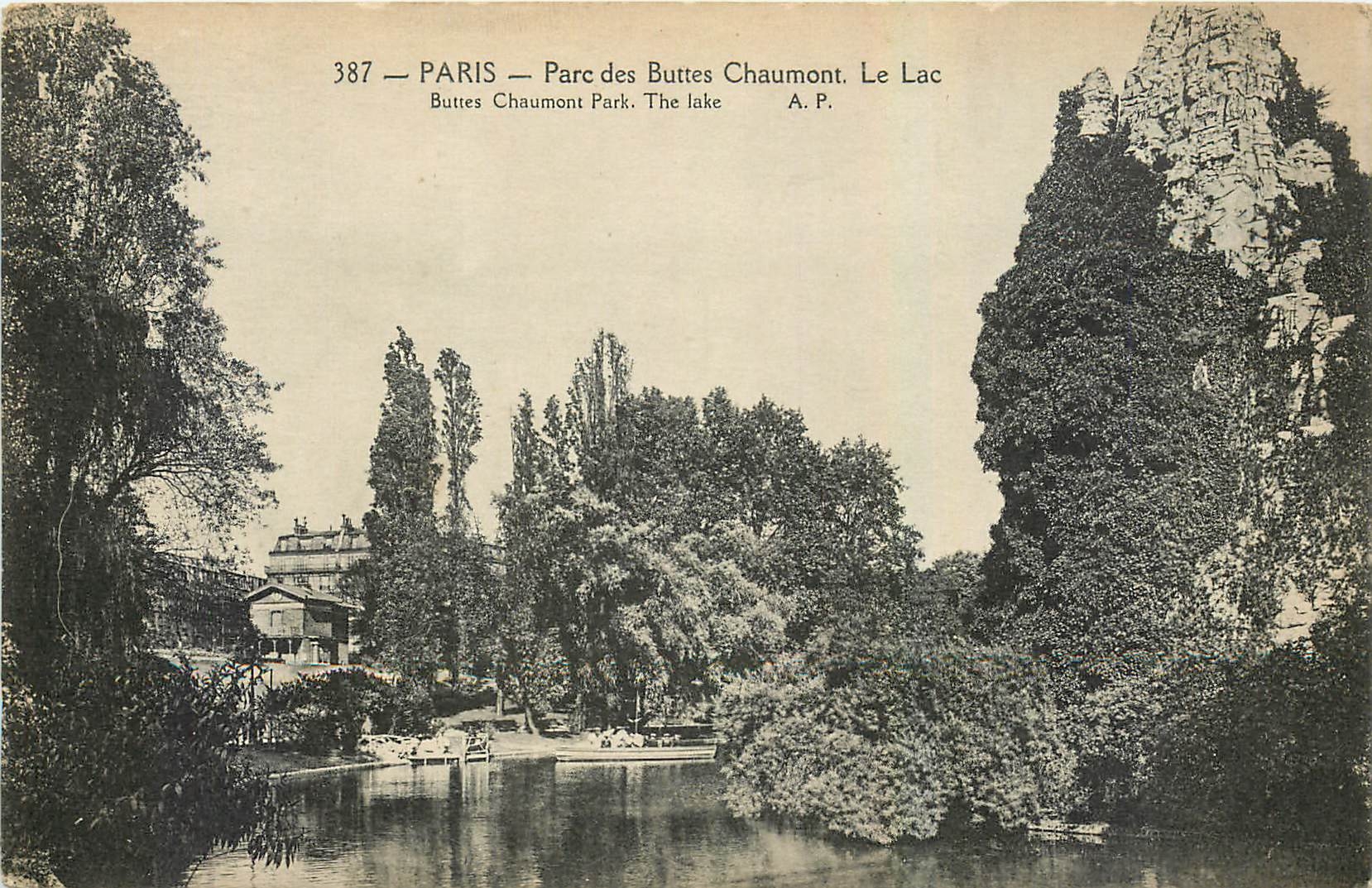 CPA Paris Parc des Buttes Chauont Le Lac 