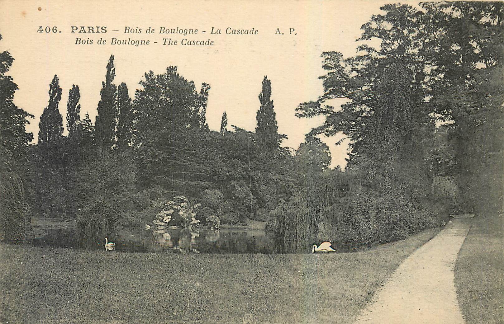 CPA Paris Bois de Boulogne La Cascade 