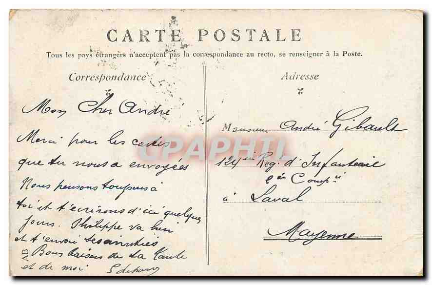 CPA Paris Jardin des Tuileries  — Rückseite