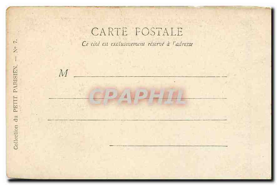 CPA Paris Notre Dame  — Verso