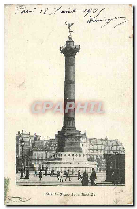 CPA Paris Place de la Bastille 